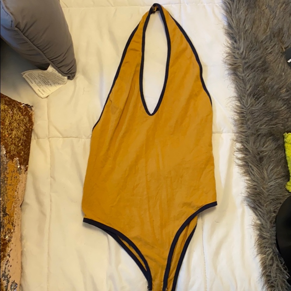 Halter neck bodysuit